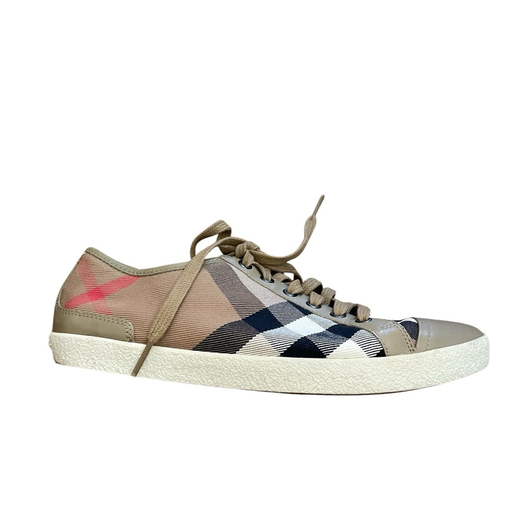 Burberry Nova Check Pattern Canvas Sneakers - Picture 5 of 15